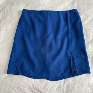 Sunday Best Cobalt Blue Mini Skirt